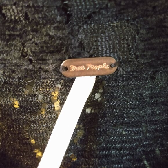 Free People Black Lace Heather Tunic Size S - Picture 7 of 8